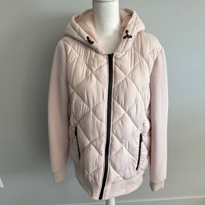 Marc New York Hooded Jacket with Knit Sleeves Size XL